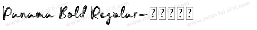Panama Bold Regular字体转换